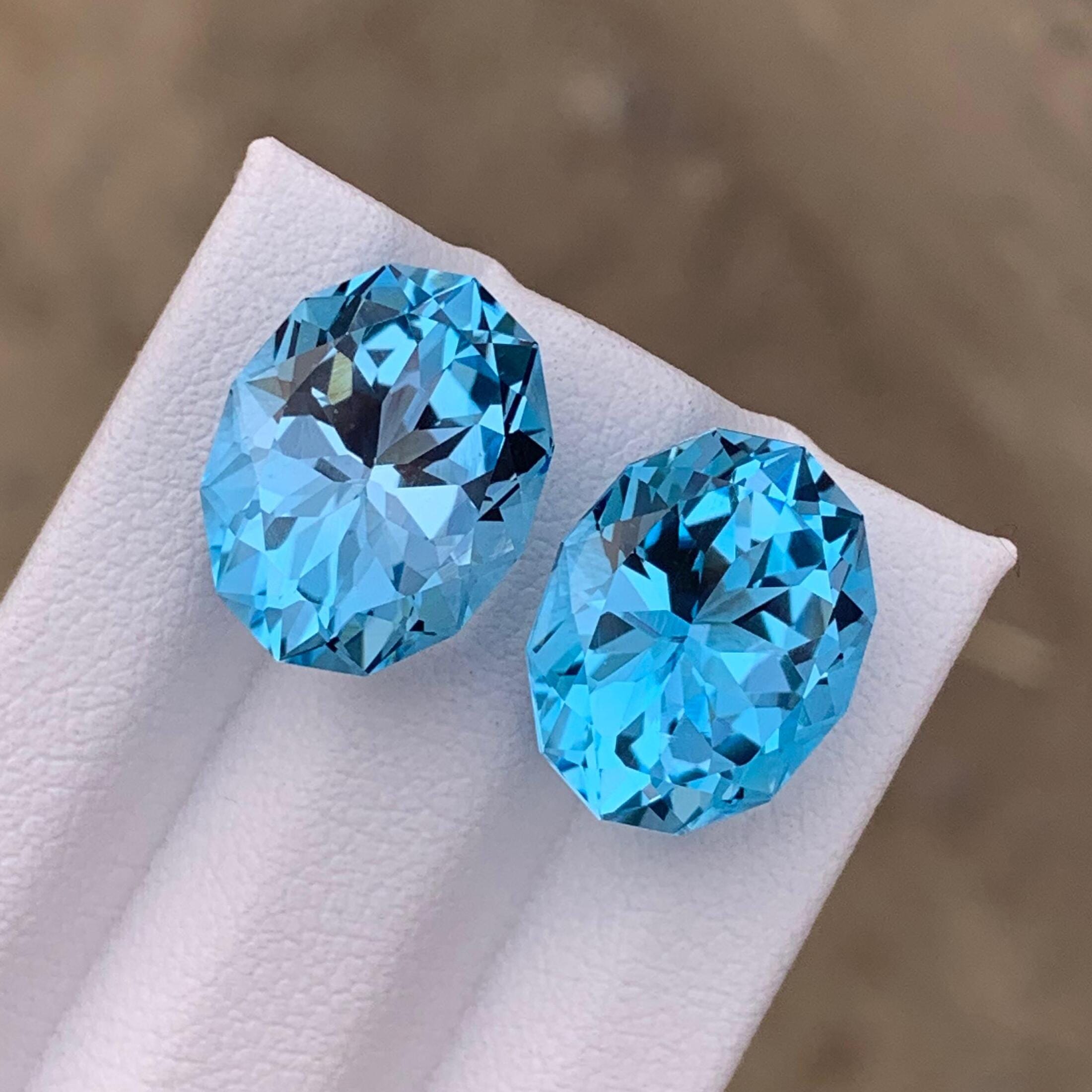 Water Blue Swiss Topaz: 21.60 Carat Brazilian Gemstone