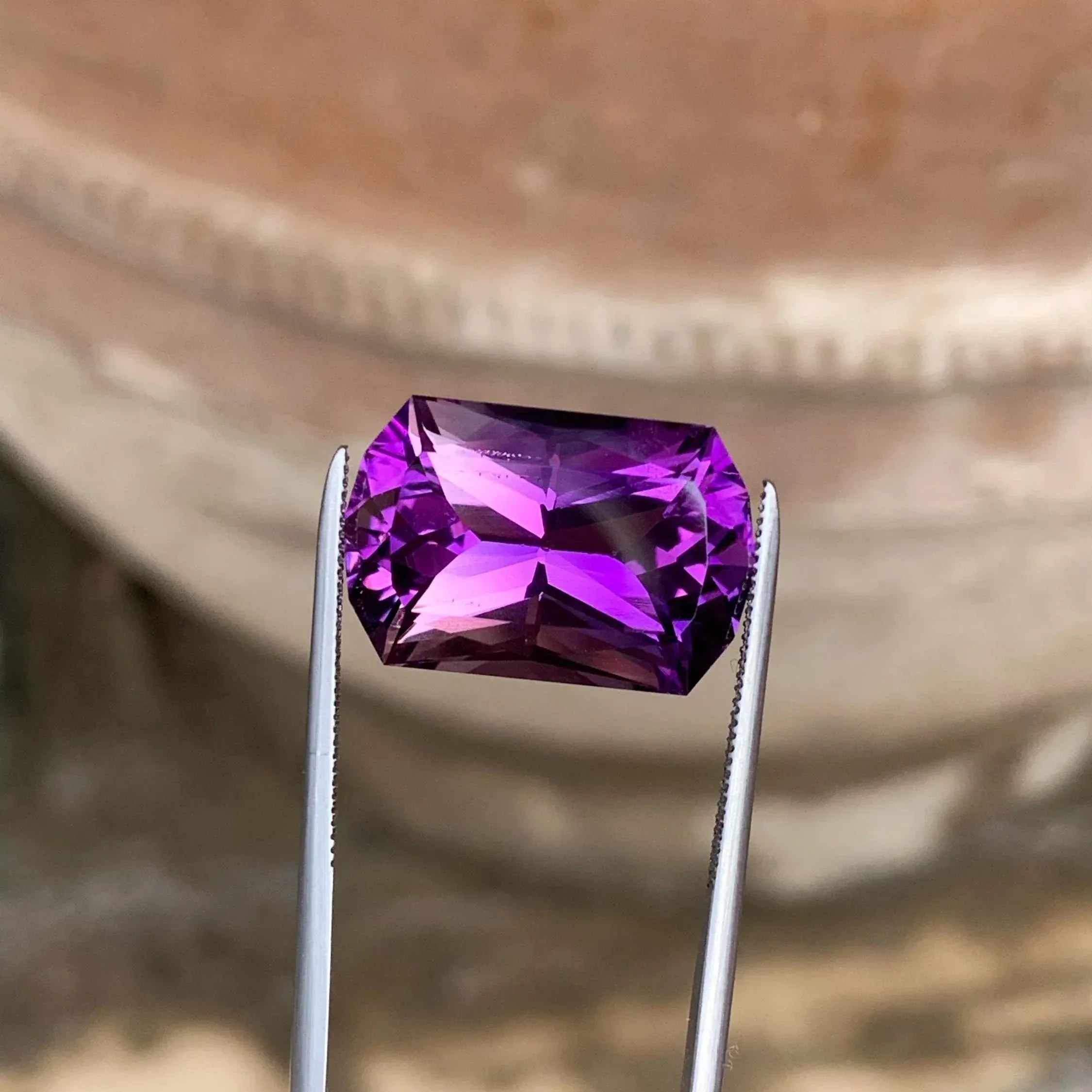 Brazilian Purple Amethyst Stone: 10.90 Carat Loose Gem - Splendor Gems