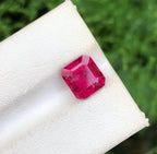 Red Tourmaline Gemstone: 2.30 CTS Emerald Cut Loose Stone