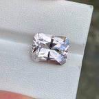 9.15 CTS Peach Pink Morganite Gemstone: Octagon Scissors Cut - Splendor Gems