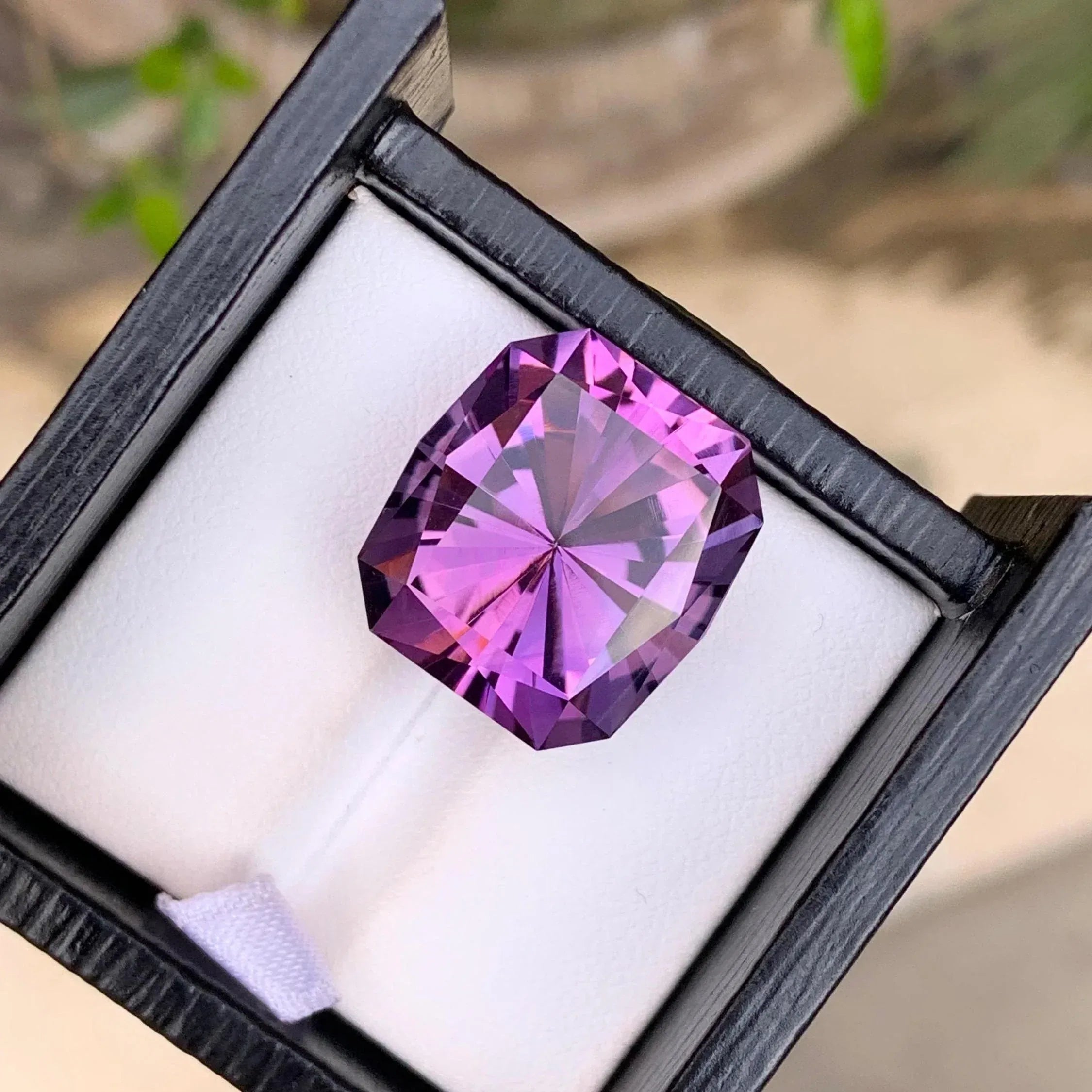 Faceted Brazilian Amethyst Gemstone: 19.40 Carat, Loupe Clean - Splendor Gems