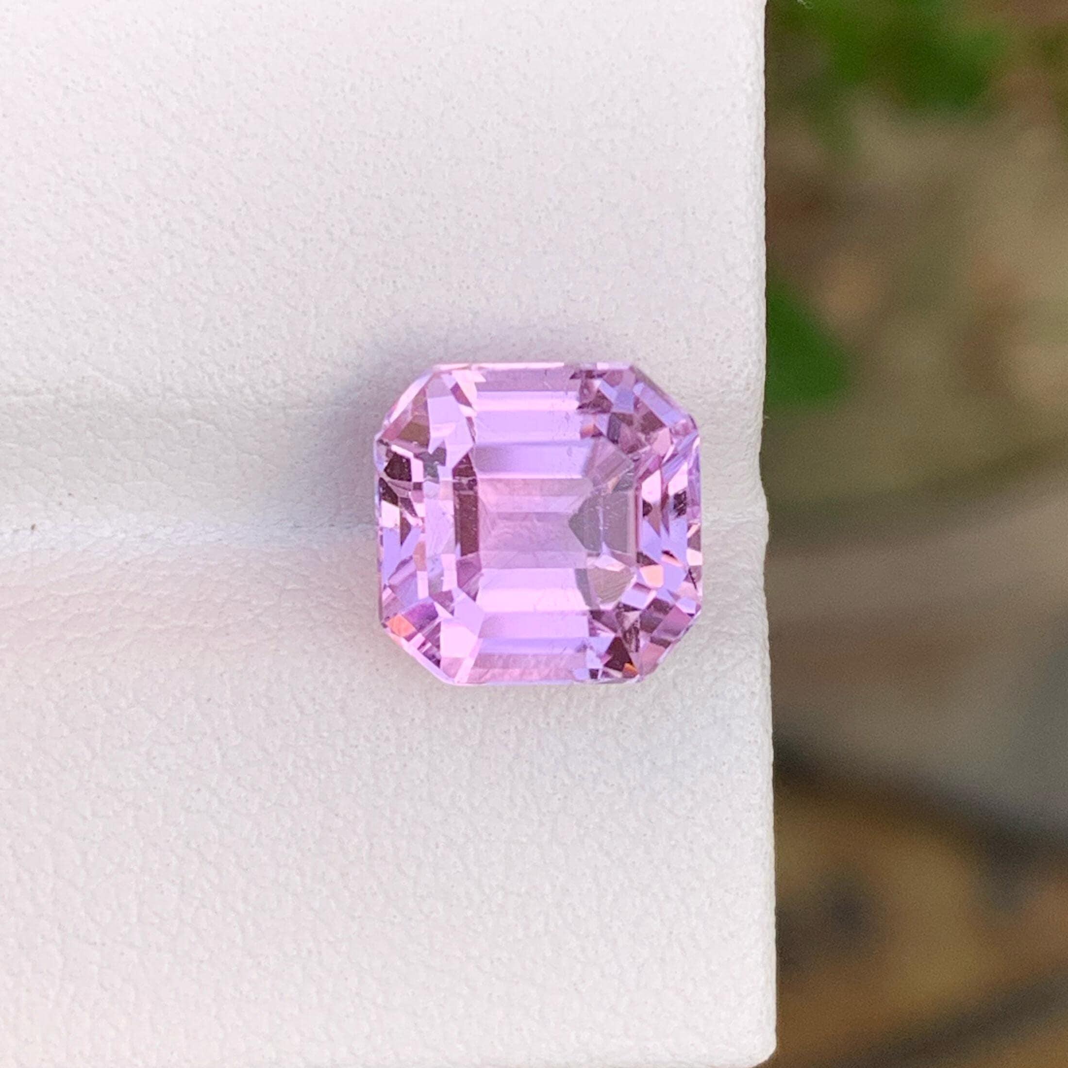 Faceted Pink Kunzite Gemstone: Afghan Octagon, 5.20 CTS