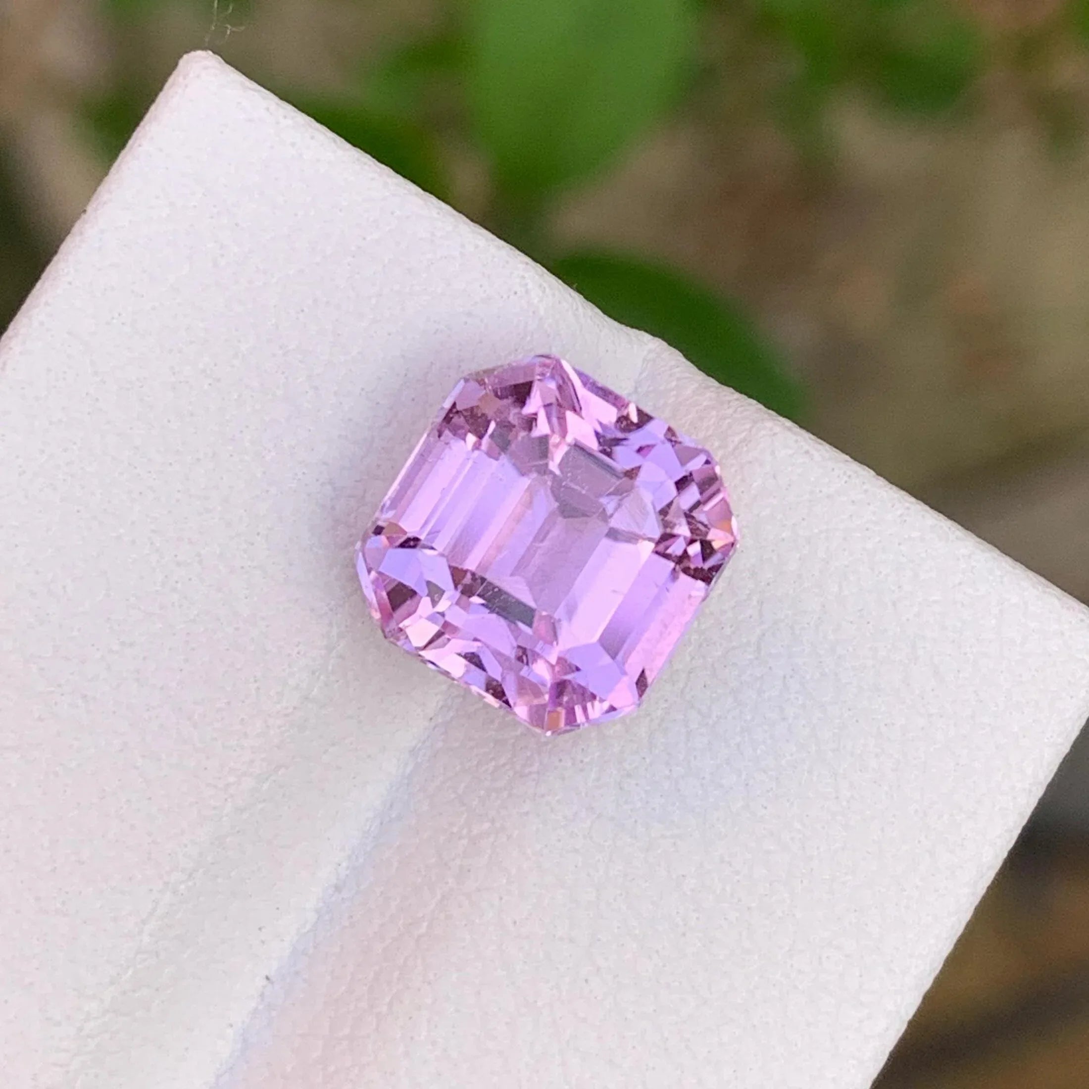 Faceted Pink Kunzite Gemstone: Afghan Octagon, 5.20 CTS