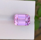 Emerald Cut Kunzite Stone: 9.45 CTS Loose Gemstone - Splendor Gems