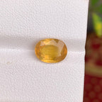 Yellow Sapphire: 2.75 ct Oval Faceted Gemstone, Sri Lanka
