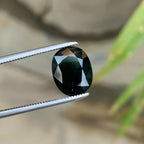 Dark Green Sapphire: 3.20 CTS, Oval Cut, Sri Lanka - Splendor Gems