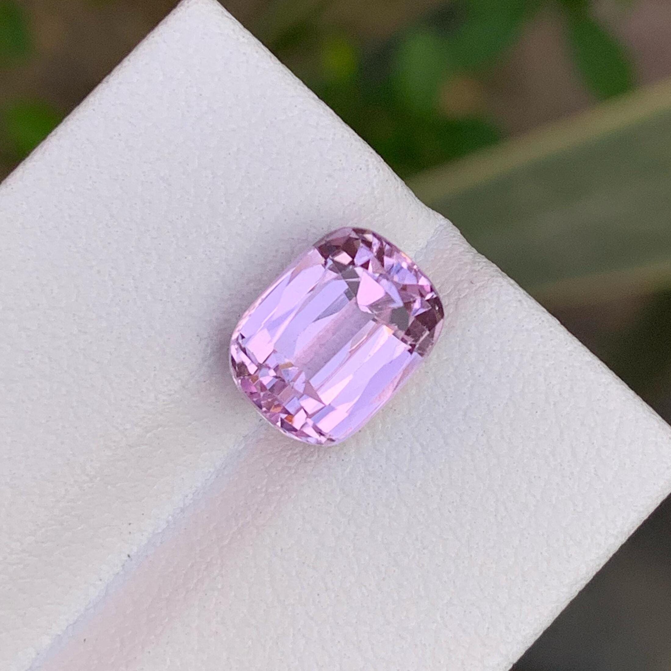 Pale Lilac Kunzite Gemstone: 4.40 CTS, Eye Clean, Afghanistan Origin