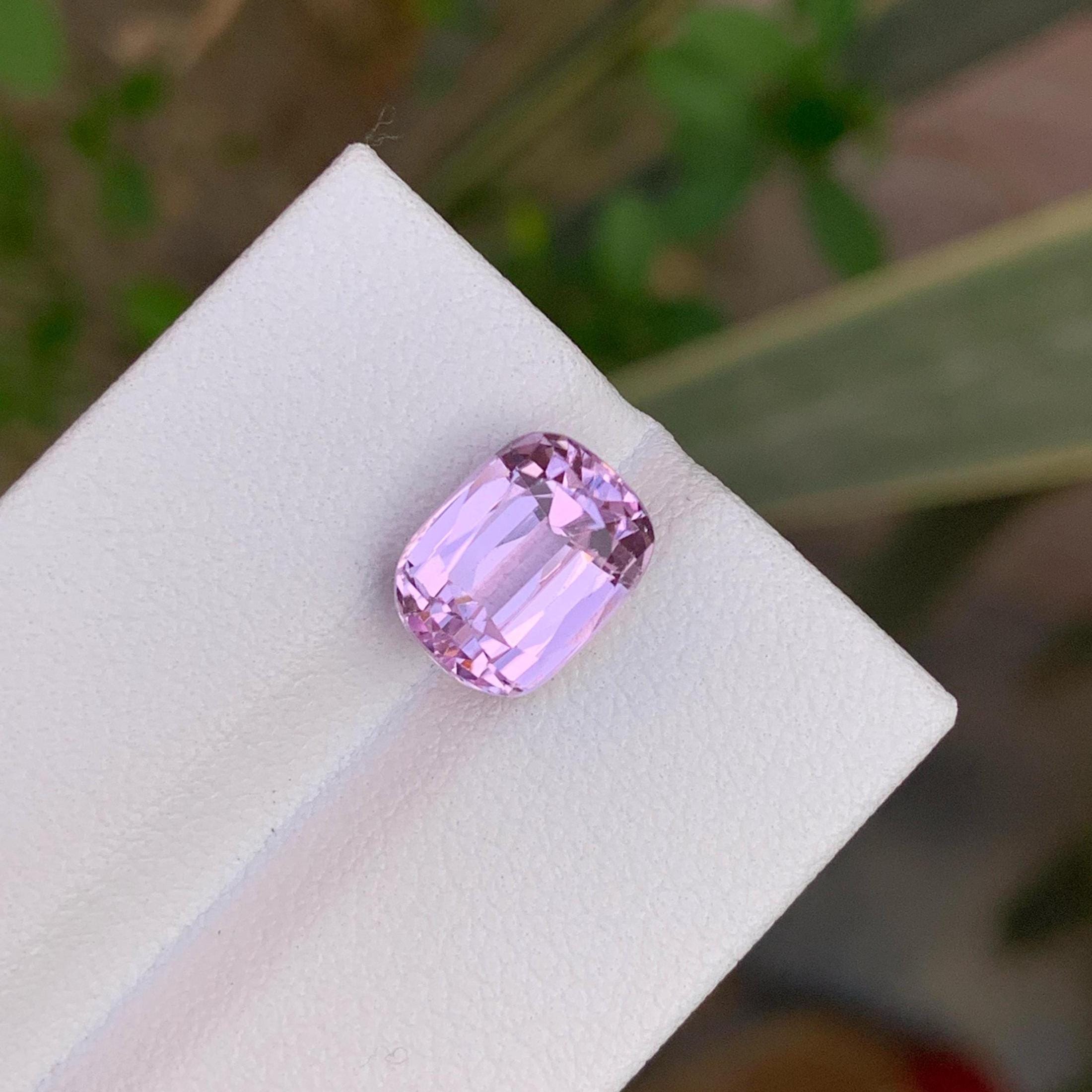 Pale Lilac Kunzite Gemstone: 4.40 CTS, Eye Clean, Afghanistan Origin