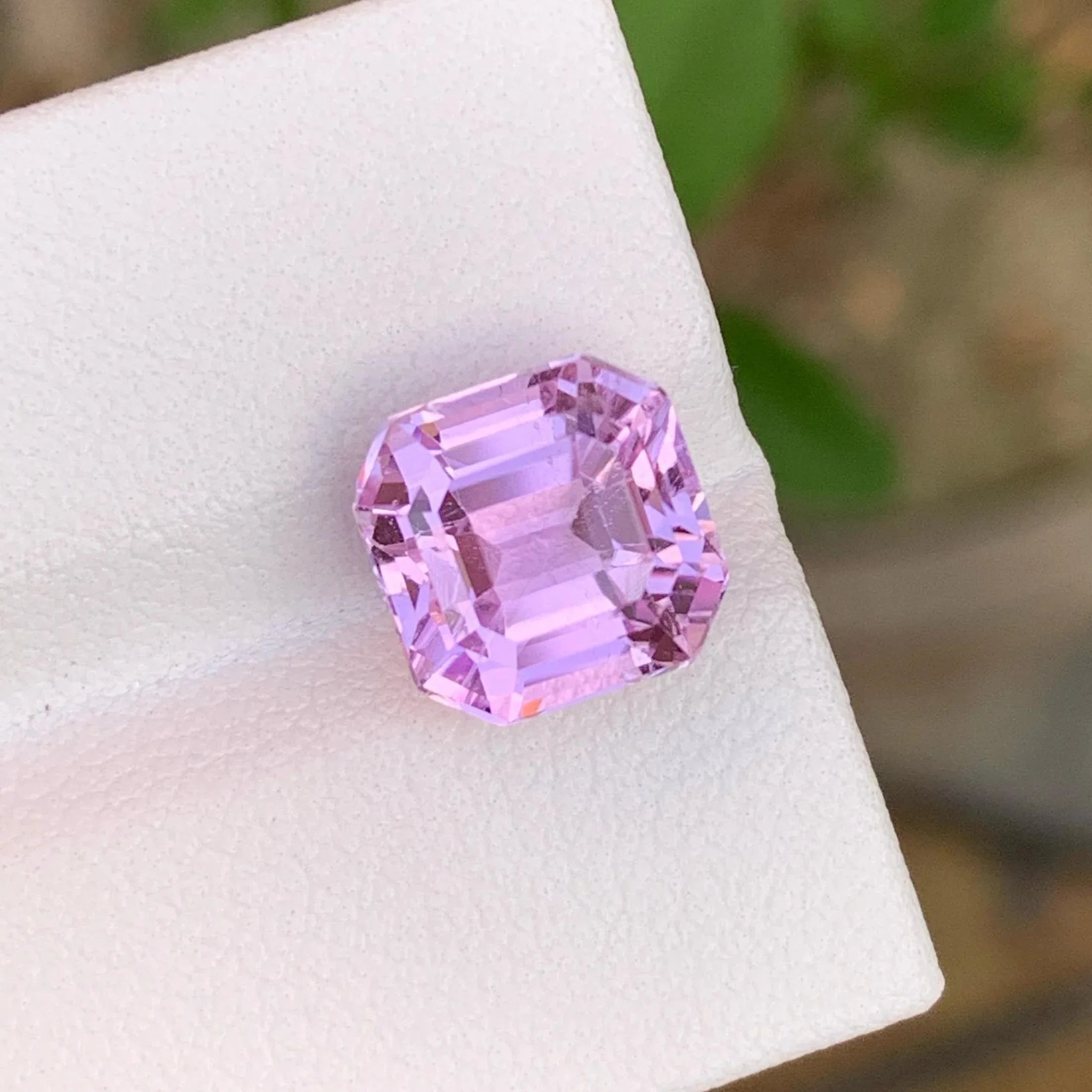 Faceted Pink Kunzite Gemstone: Afghan Octagon, 5.20 CTS
