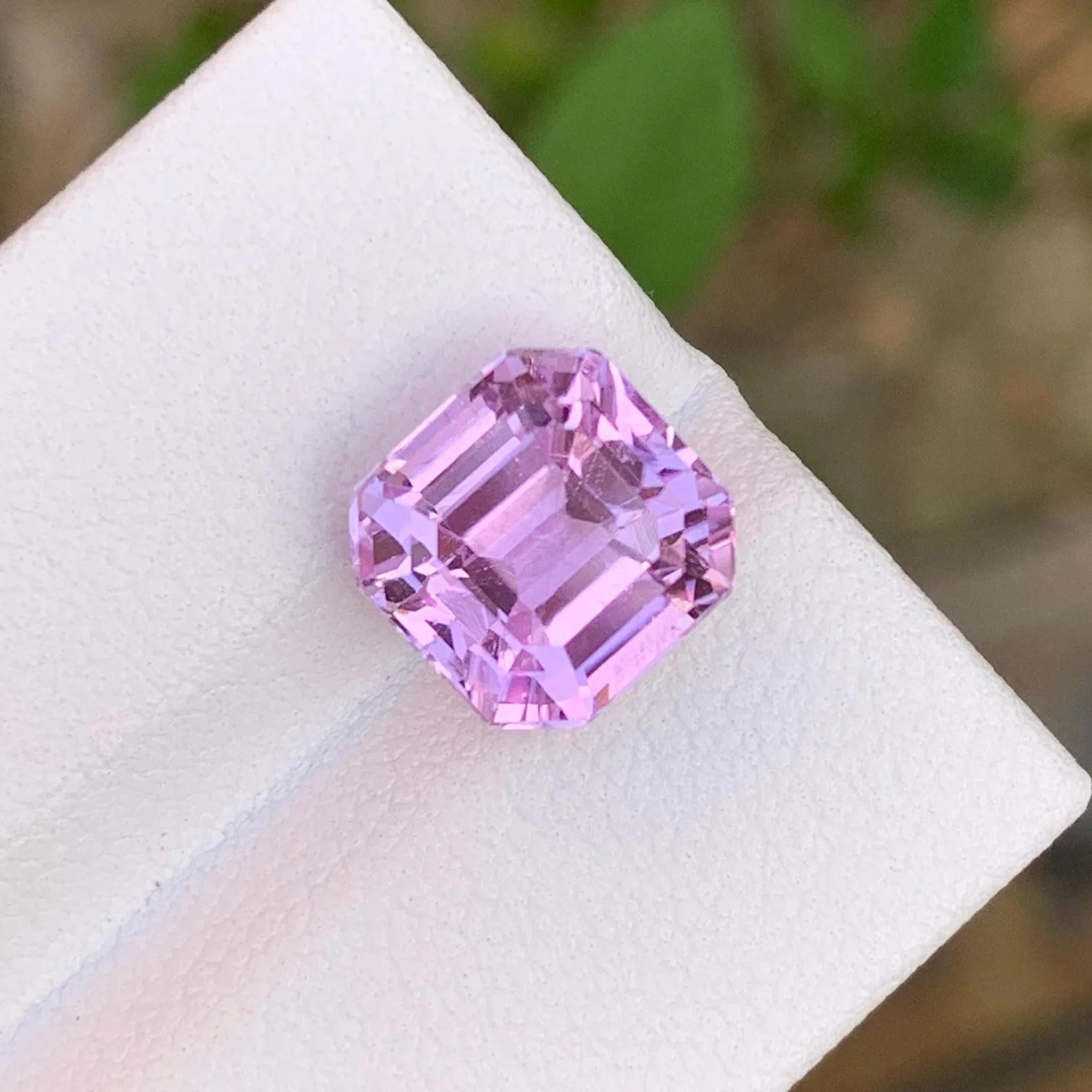 Faceted Pink Kunzite Gemstone: Afghan Octagon, 5.20 CTS