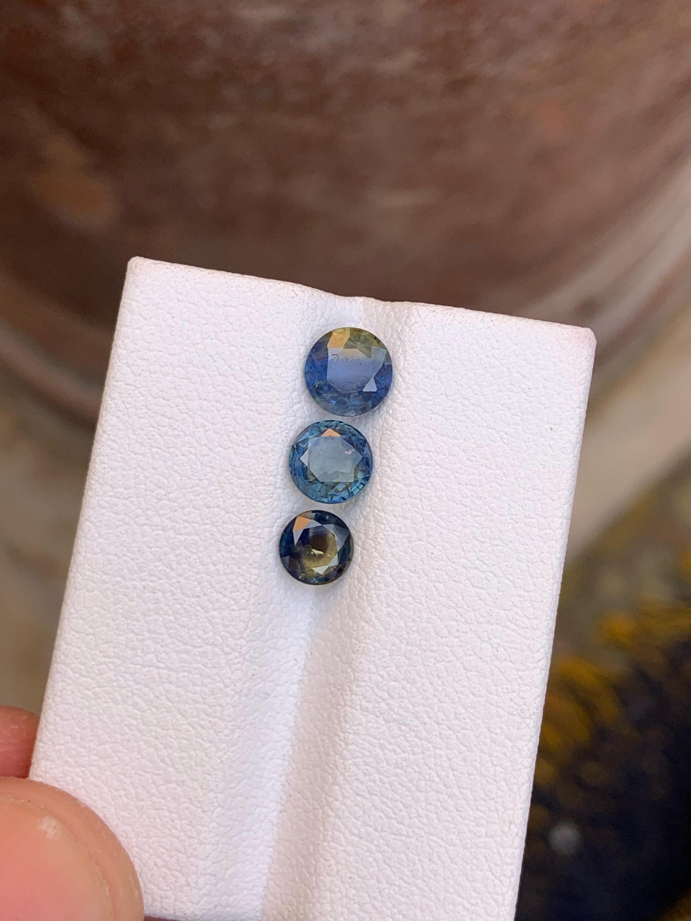 Natural Sri Lanka Sapphire 2.50 Ct Round Cut Loose Gemstone Secondary image