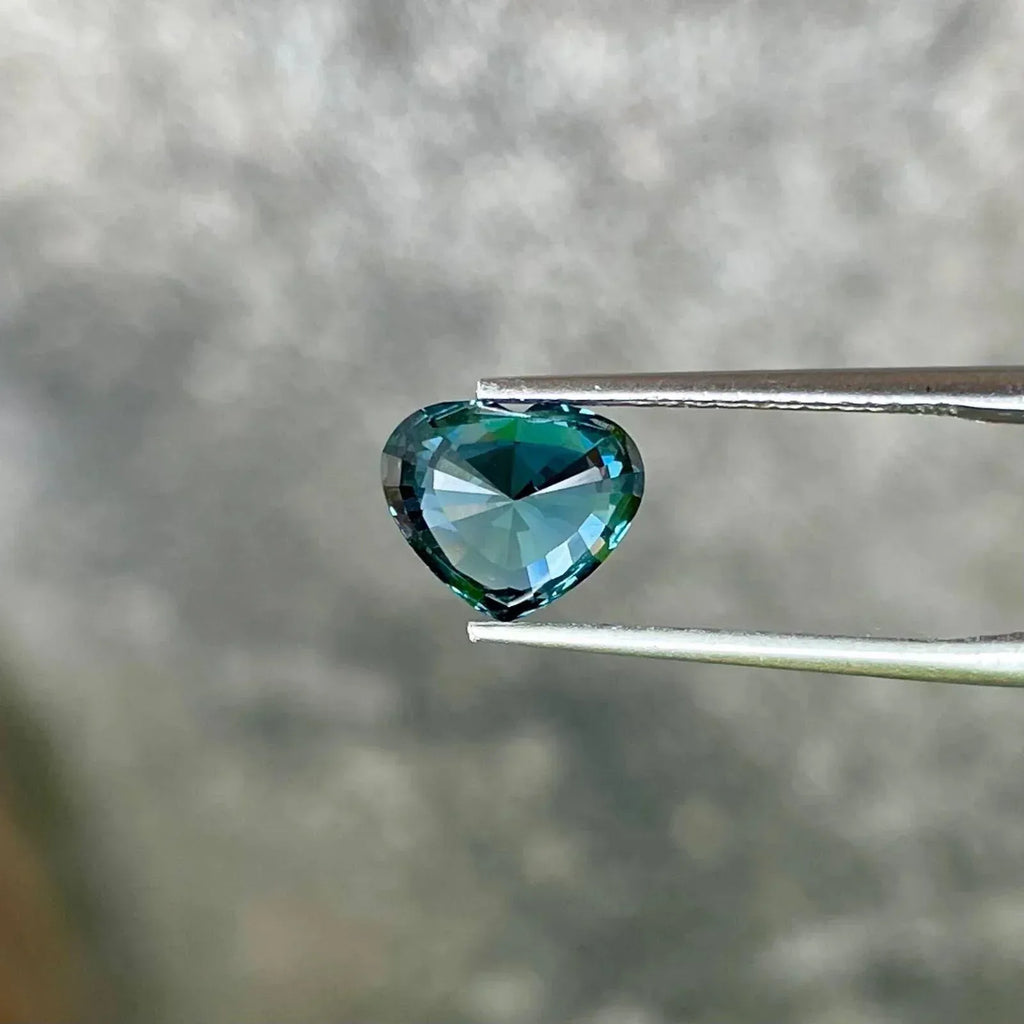 Blue Spinel Heart Cut Gemstone: 3.02 Cts Tanzanian Loose Spinel - Splendor Gems