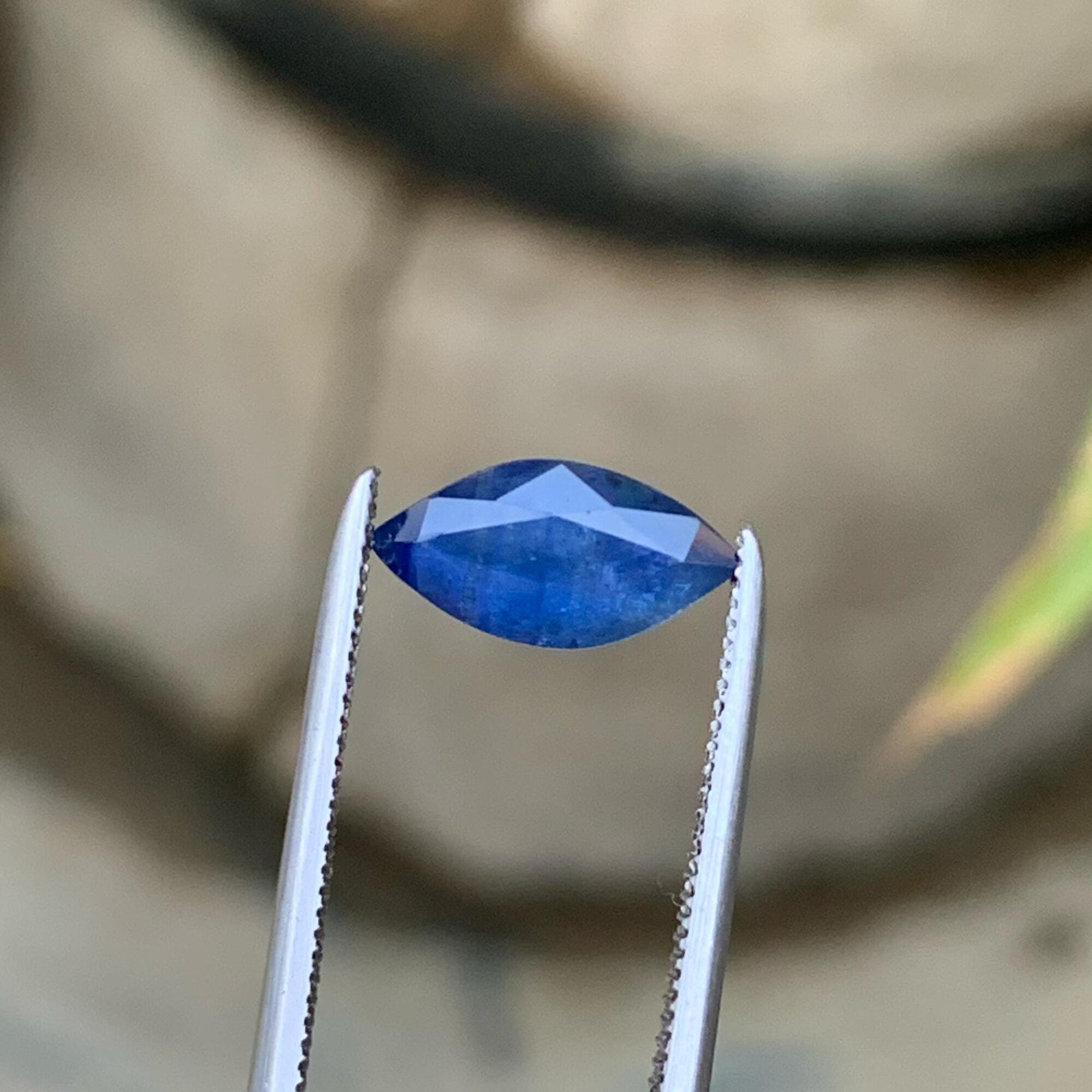 Marquise Blue Sapphire Gemstone: 1.50 CT Loose Stone