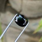 Dark Green Sapphire: 3.20 CTS, Oval Cut, Sri Lanka - Splendor Gems