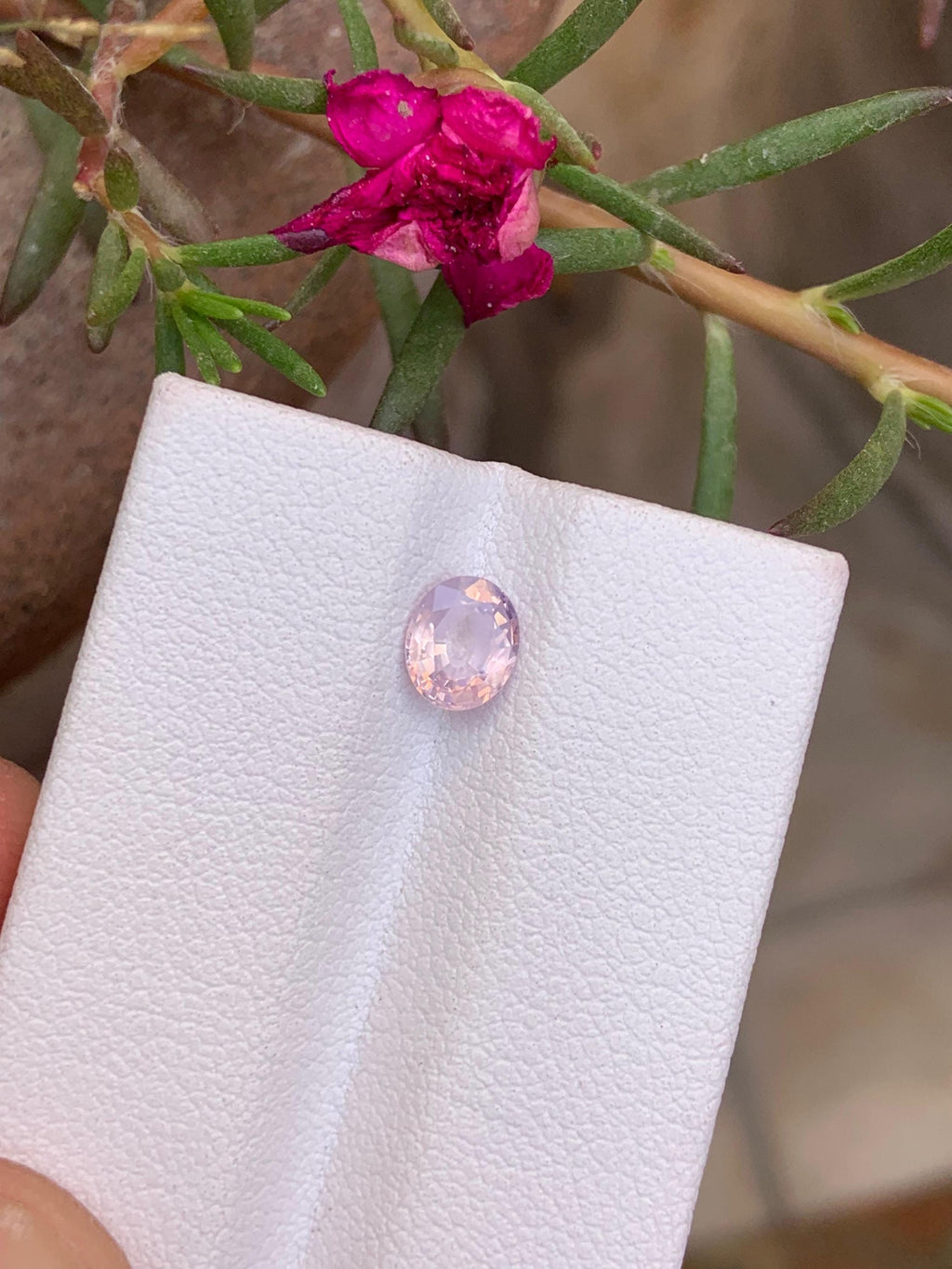 Natural Sapphire Gemstone: 0.85 Cent Faceted Cushion Cut Loose Stone