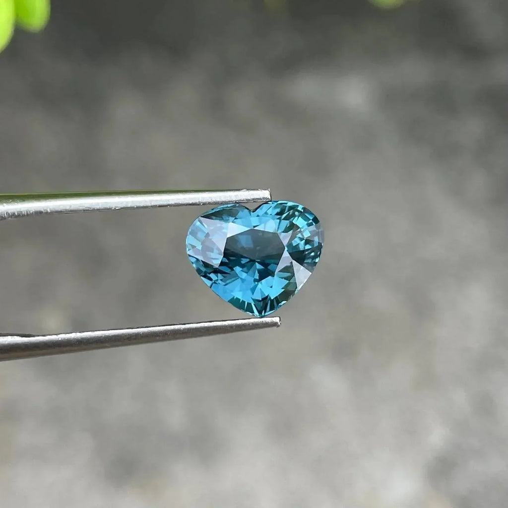 Blue Spinel Heart Cut Gemstone: 3.02 Cts Tanzanian Loose Spinel - Splendor Gems