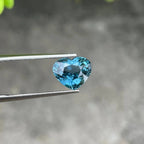 Blue Spinel Heart Cut Gemstone: 3.02 Cts Tanzanian Loose Spinel - Splendor Gems
