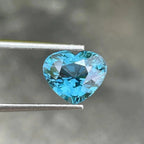 Blue Spinel Heart Cut Gemstone: 3.02 Cts Tanzanian Loose Spinel - Splendor Gems