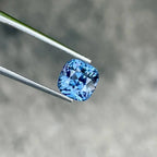 2.50 Carat Violetish Blue Spinel Gemstone: Faceted Cushion Cut, Tanzania - Splendor Gems