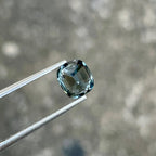 1.56 Carat Teal Gray Spinel Stone: Cushion Cut Burmese Gemstone - Splendor Gems