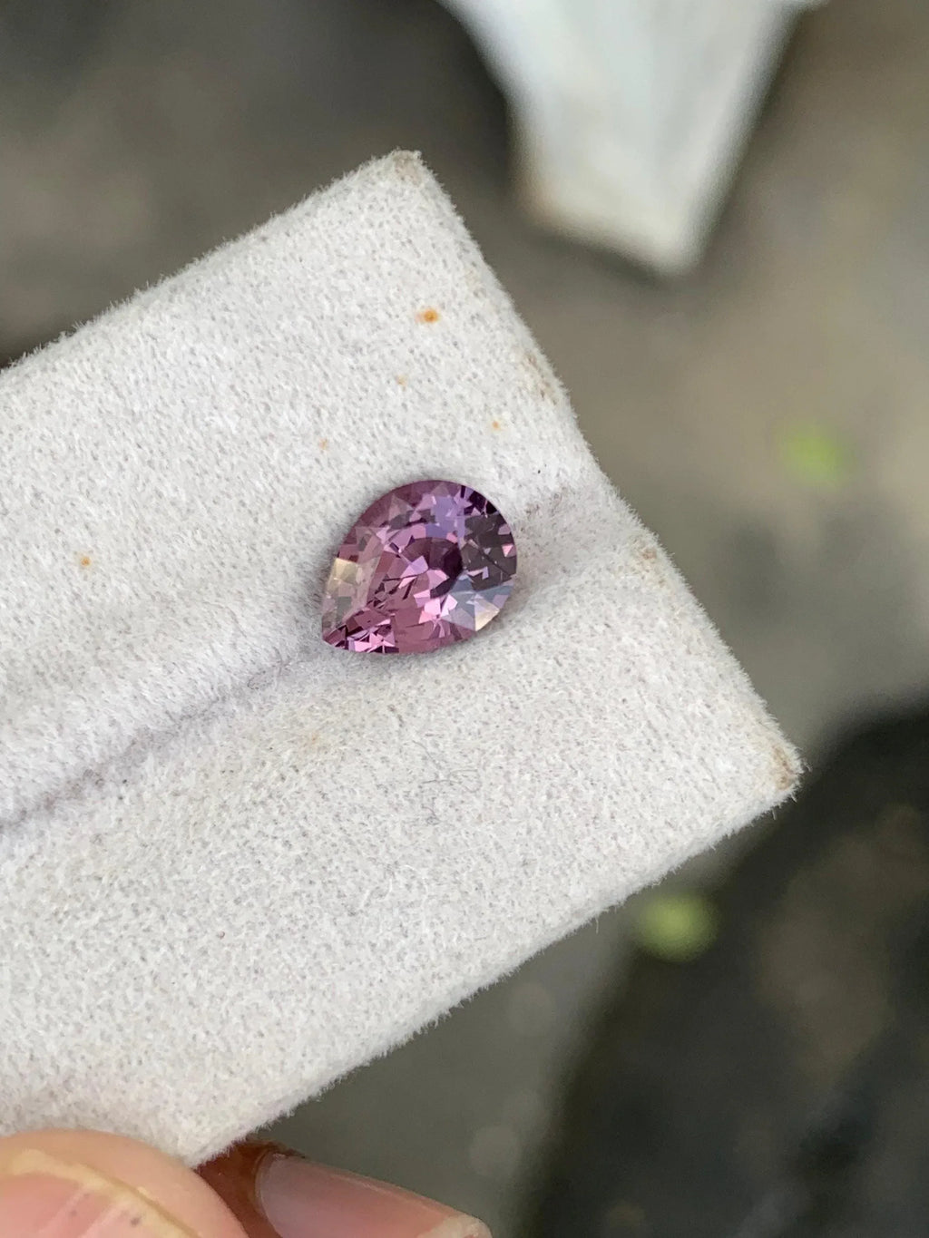 Burmese Pear Spinel Gemstone: 1.99 Carat Faceted Loose Spinel - Splendor Gems