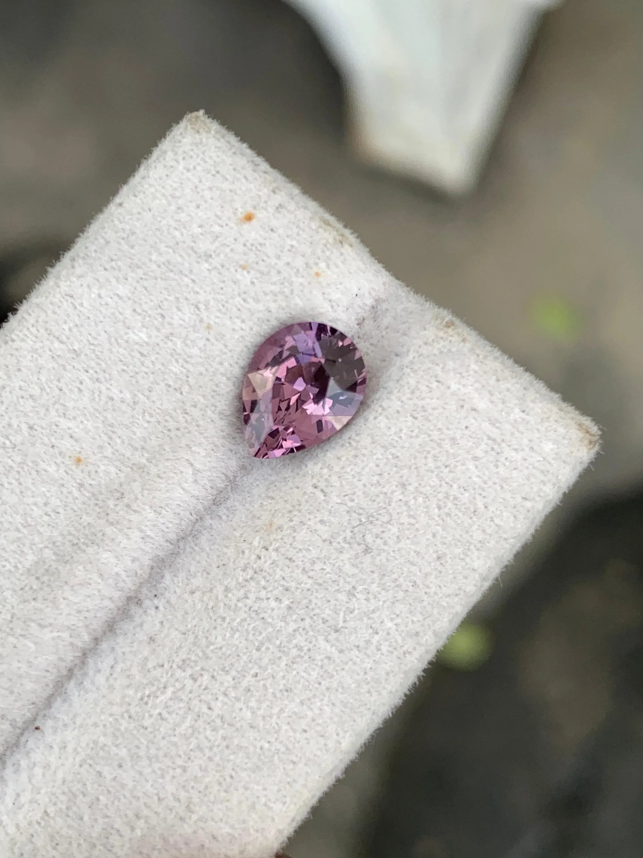 Burmese Pear Spinel Gemstone: 1.99 Carat Faceted Loose Spinel - Splendor Gems