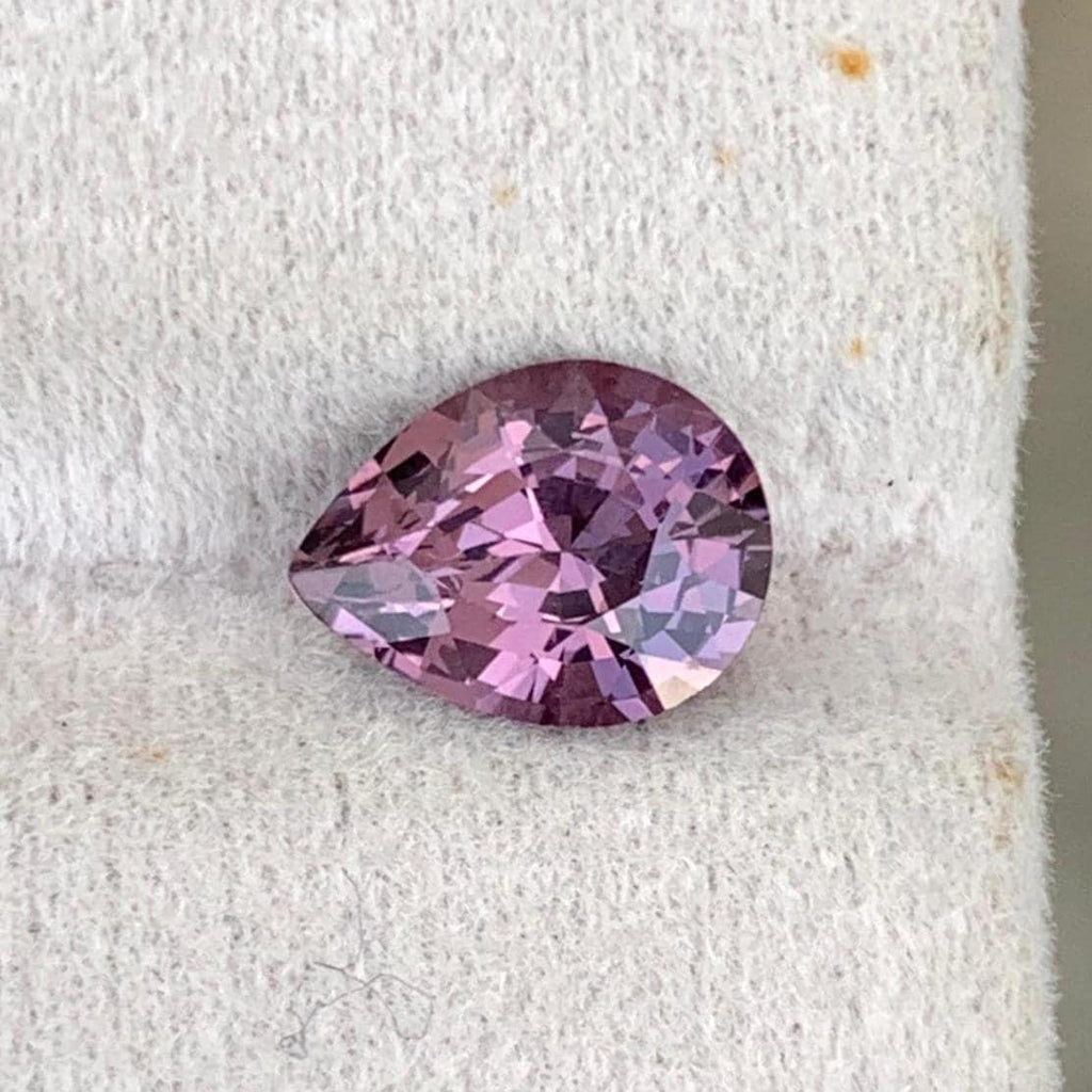 Burmese Pear Spinel Gemstone: 1.99 Carat Faceted Loose Spinel - Splendor Gems