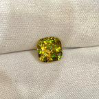 4.45 Carat Cushion Cut Sphene Gemstone: Madagascar Vivid Fire - Splendor Gems
