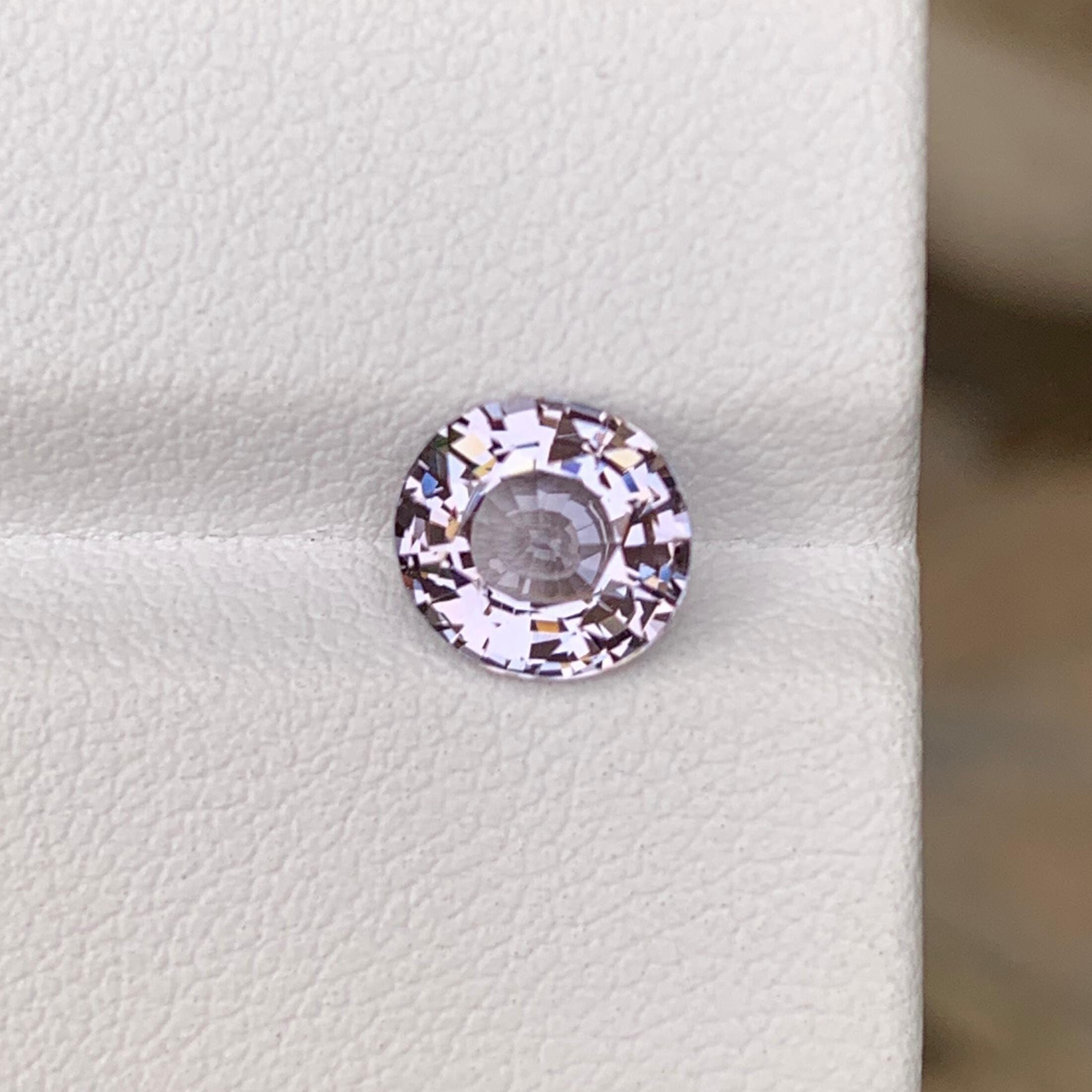 Light Pink Spinel Gemstone 2.10 Ct: Round Cut Burma Origin