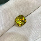 4.45 Carat Cushion Cut Sphene Gemstone: Madagascar Vivid Fire - Splendor Gems