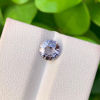 Fluorescent Gray-Red Spinel Gemstone: Natural Burma Loose Stone, 1.40 CTS