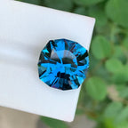 14.10 CT London Blue Topaz: Faceted Cushion Cut, Brazil - Splendor Gems