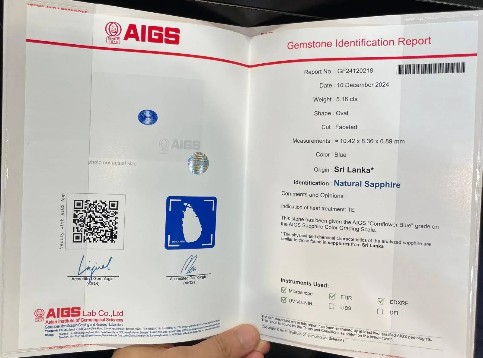 Cornflower Blue Sapphire: 5.16ct Oval Cut, Sri Lankan Gemstone - Splendor Gems