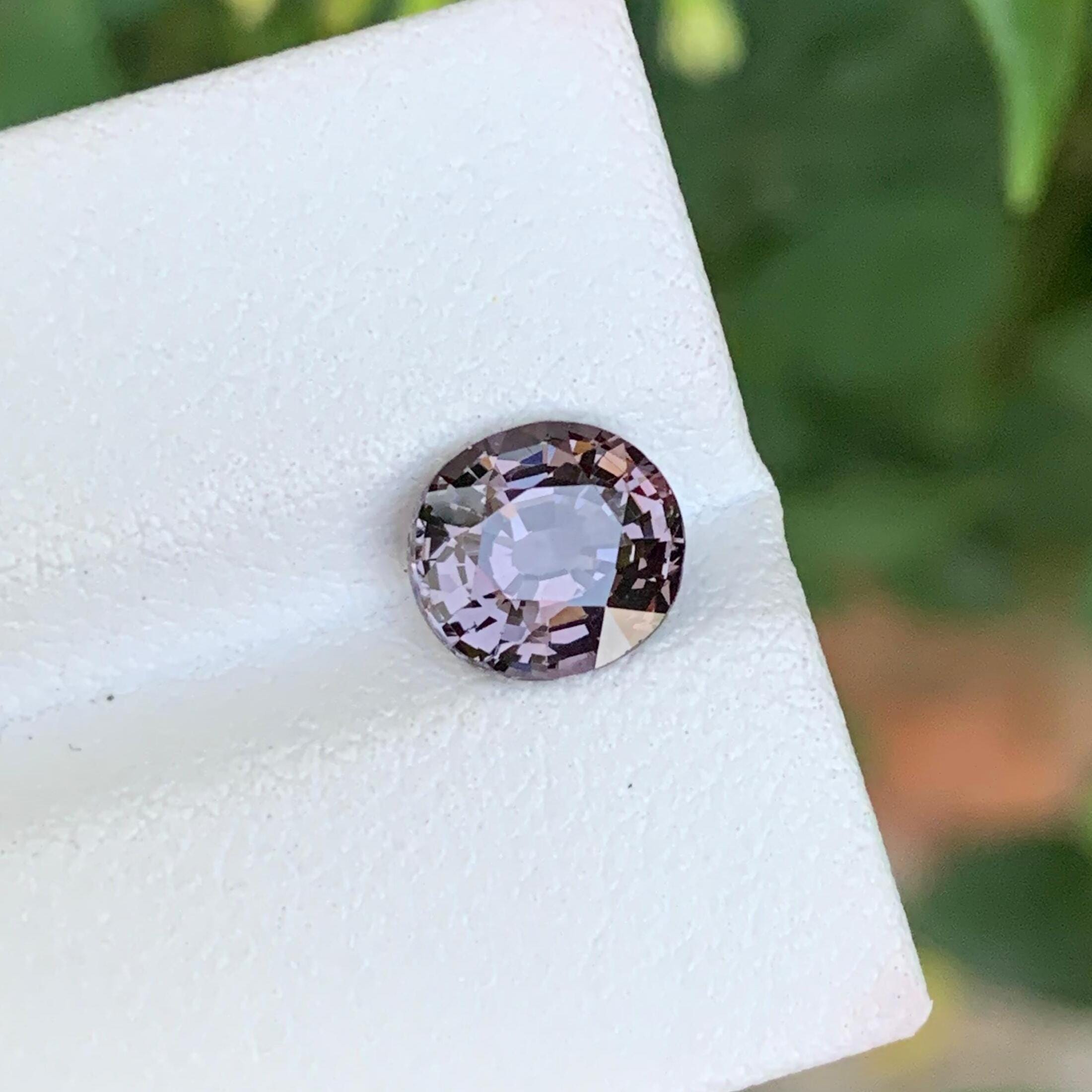 Gray Spinel Gemstone: Faceted Oval Cut Burma Spinel, 2.30 CT (7x7x5mm)