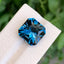 London Blue Topaz: 19.25 Carat Faceted Gemstone, Custom Cut