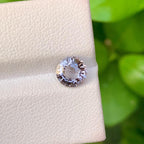 Fluorescent Gray-Red Spinel Gemstone: Natural Burma Loose Stone, 1.40 CTS