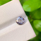 Fluorescent Gray-Red Spinel Gemstone: Natural Burma Loose Stone, 1.40 CTS