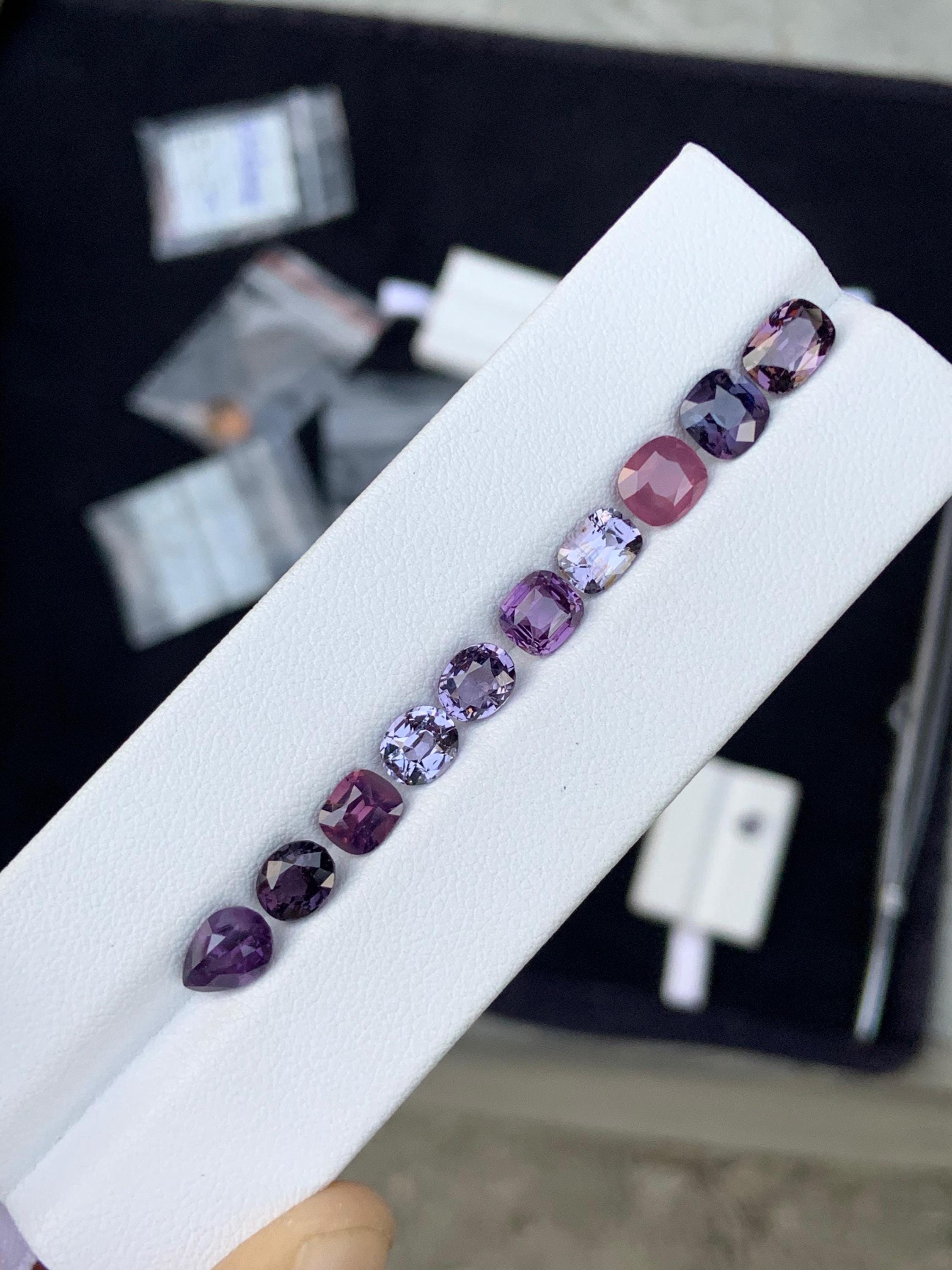 Natural Faceted Spinel Parcel: 10.75 CTS, Burma Origin Main image