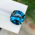14.10 CT London Blue Topaz: Faceted Cushion Cut, Brazil - Splendor Gems