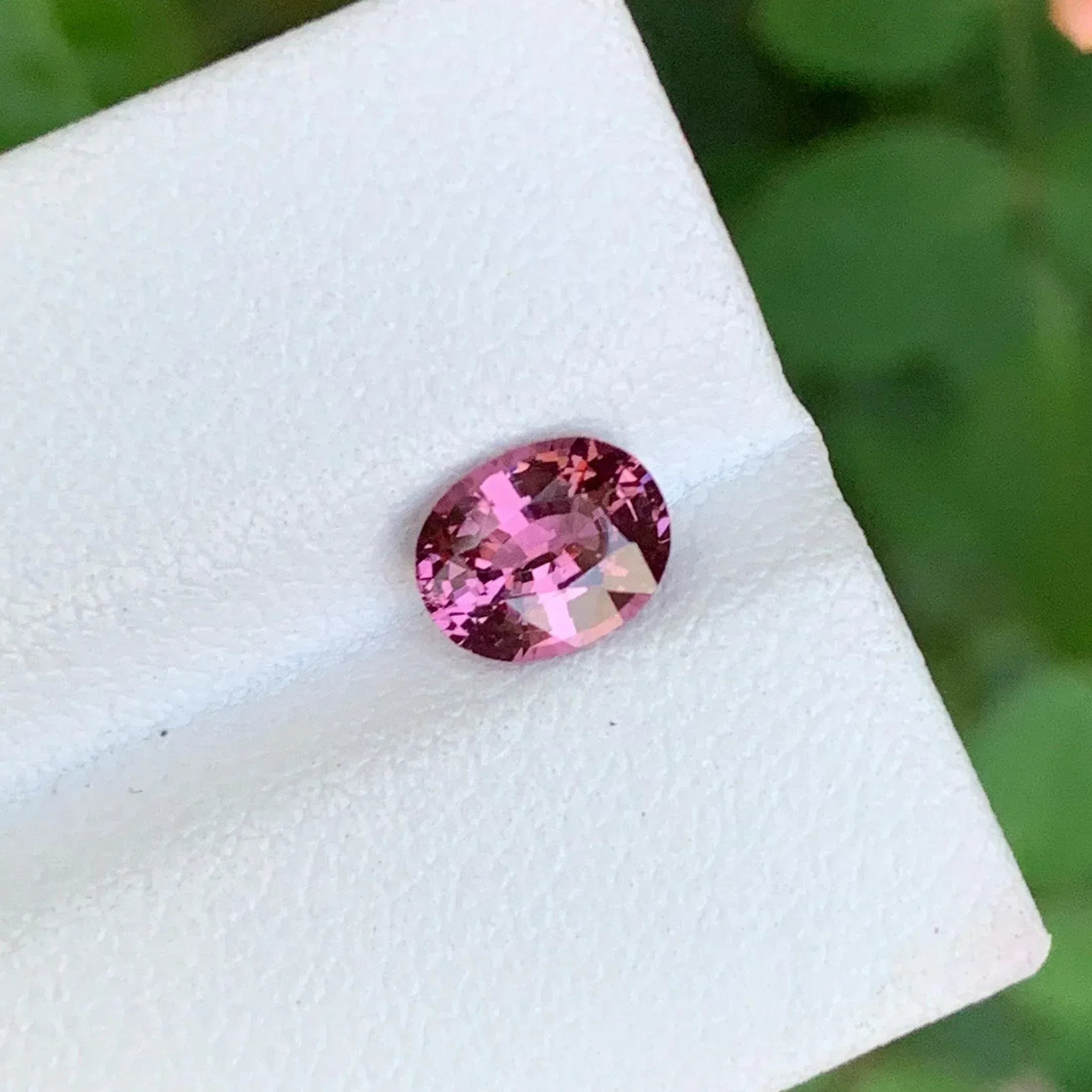 Blush Pink Spinel Stone: 1.30 CTS Faceted Oval Burma Gem - Splendor Gems
