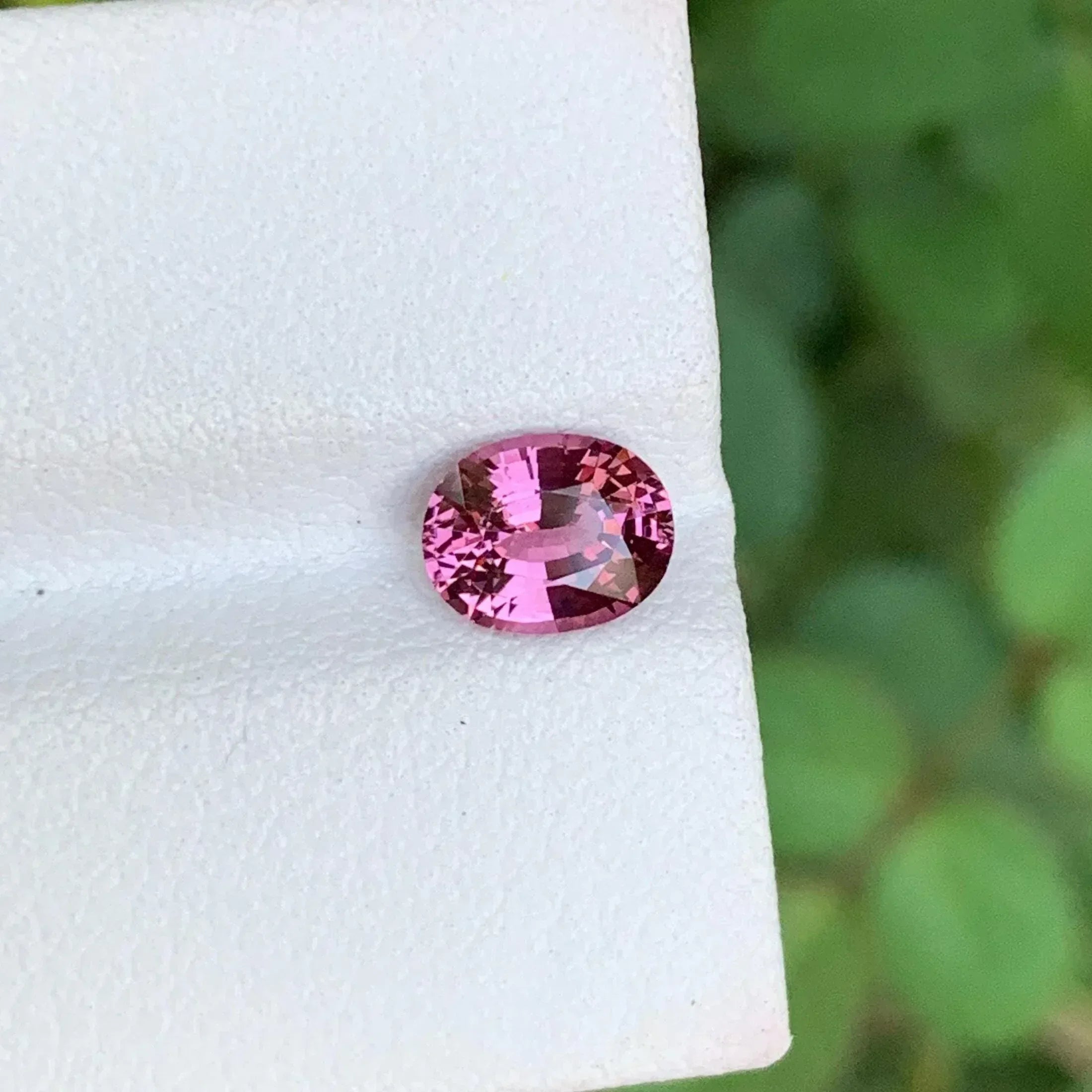 Blush Pink Spinel Stone: 1.30 CTS Faceted Oval Burma Gem - Splendor Gems