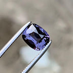 Gray Spinel Gemstone: 1.25 Carat Cushion Cut, Burma Origin