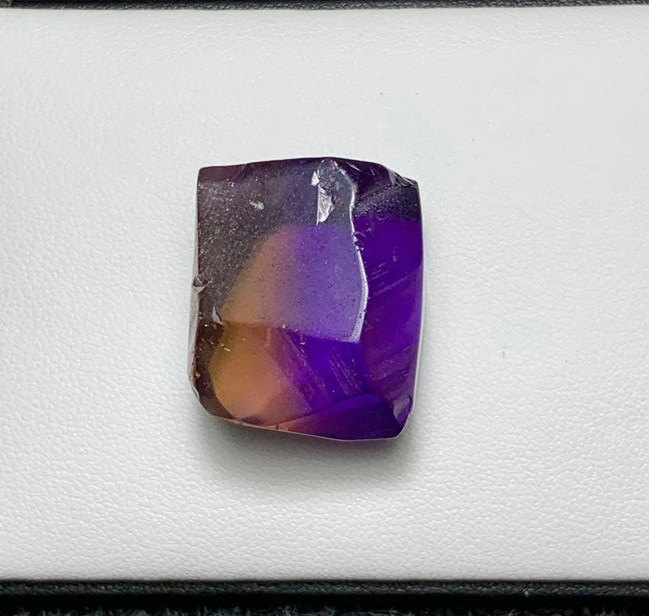 Faceted Rough Ametrine Gemstone: Bolivia Origin, 68 Carats - Splendor Gems