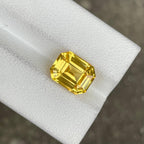 Natural Yellow Sapphire: 3.85 Carat Oval Cut Loose Gemstone