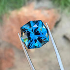 18.10 Carat London Blue Topaz Gemstone: Brazil Origin, Loupe Clean - Splendor Gems