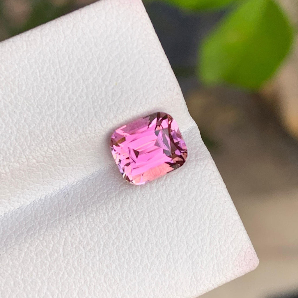 Pink Tourmaline Stone | 1.90 CTS Cushion Cut from Afghanistan