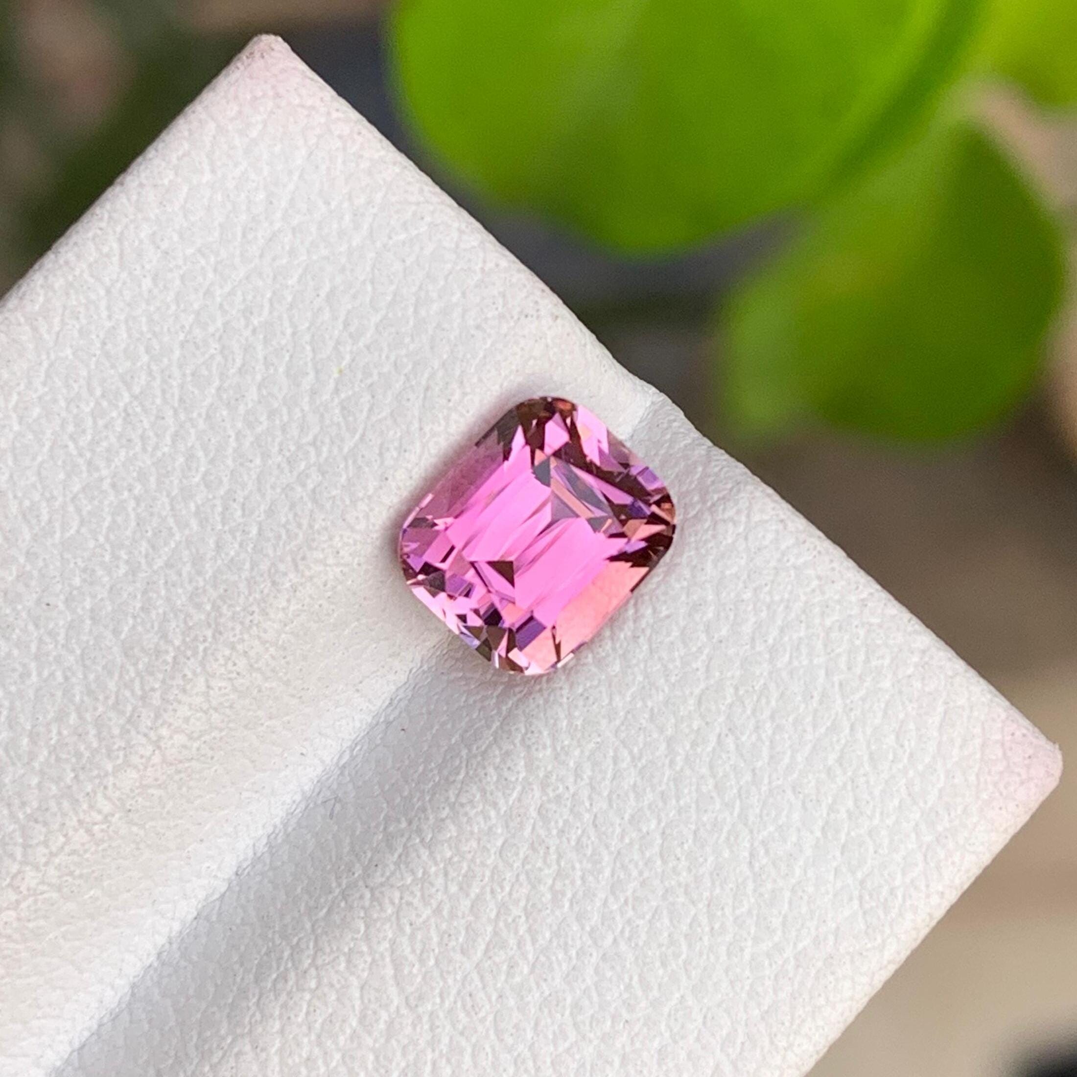 Pink Tourmaline Stone | 1.90 CTS Cushion Cut from Afghanistan Main image