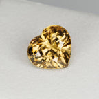 6.05 Carats Yellow Zircon | Heart Cut Natural Sri Lankan Gemstone | 10.3 x 9.5 x 7.3 - Splendor Gems