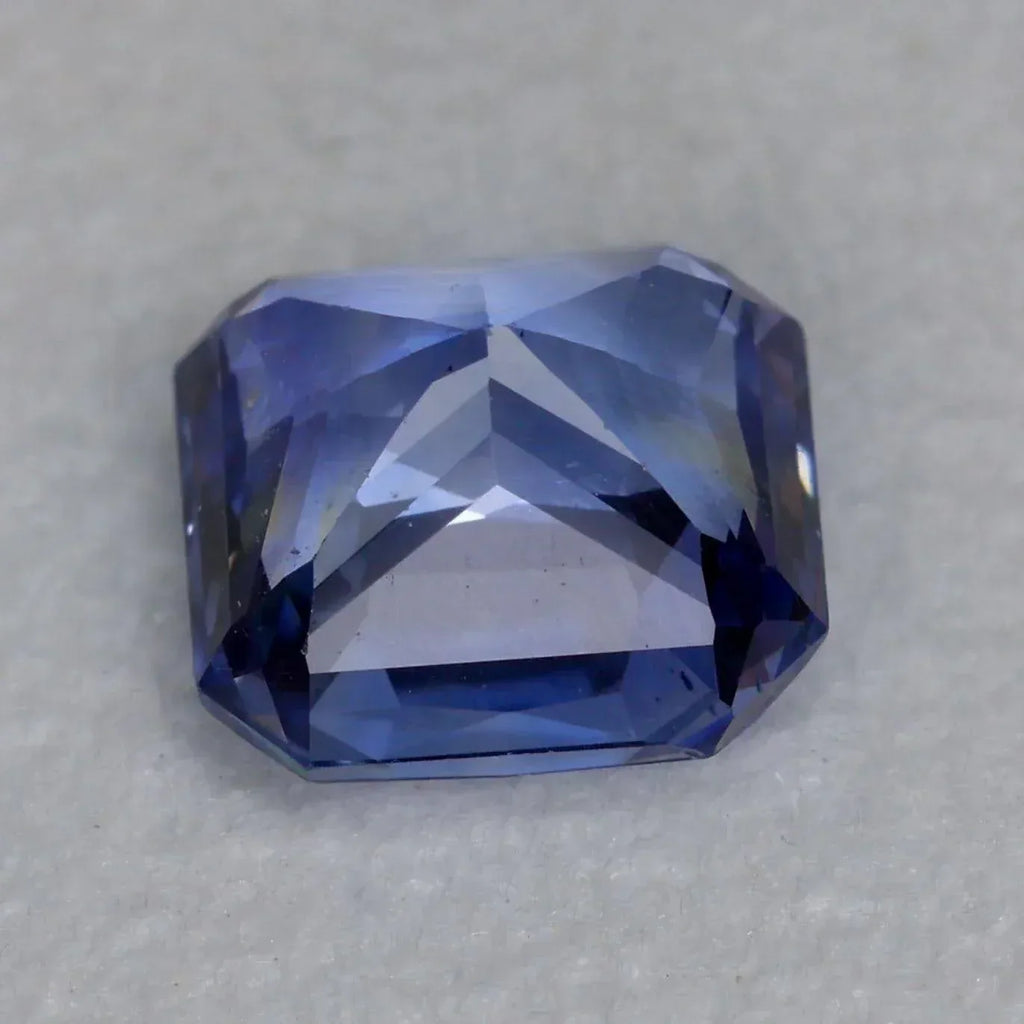 1.56 Carats Blue Sapphire Stone | Octagon Faceted Natural Sri Lankan Gemstone - Splendor Gems