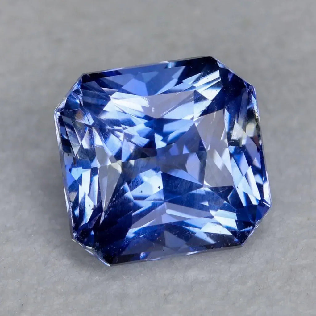 1.56 Carats Blue Sapphire Stone | Octagon Faceted Natural Sri Lankan Gemstone - Splendor Gems